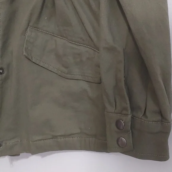 Francesca’s Military Style Olive Green Jacket - Picture 5 of 15